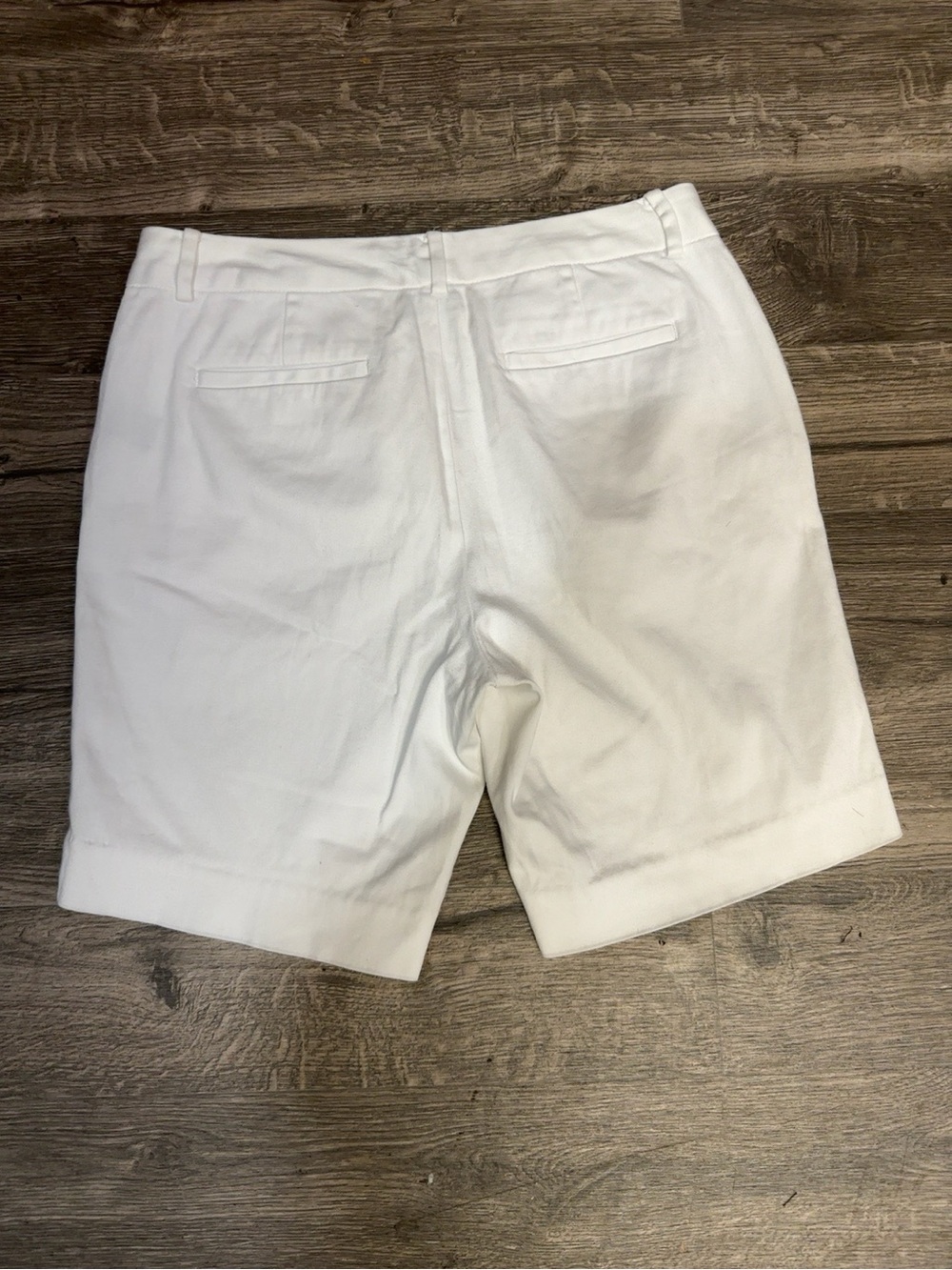 Lauren Ralph Lauren White Bermuda Shorts Size 6 Cotton Stretch Classic Preppy - Picture 3 of 7